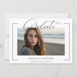 Carte de photo d'invitation à une fête de fin d'ét