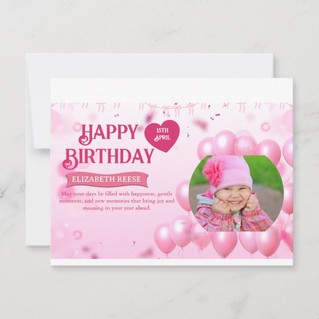 Carte de photo d'invitation d'anniversaire Jump an (Devant)