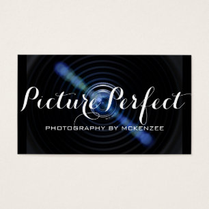 Carte de photographe bleu violet Photographie