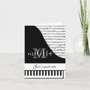 Carte de piano personnalisable