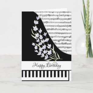 Carte de piano personnalisable