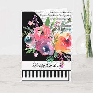 Carte de piano personnalisable