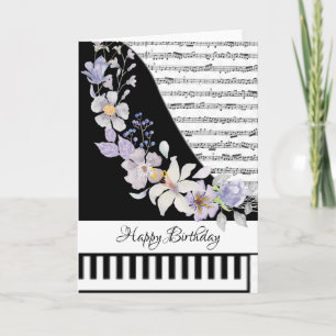 Carte de piano personnalisable