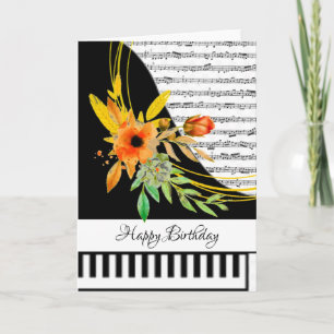 Carte de piano personnalisable