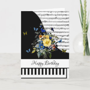 Carte de piano personnalisable