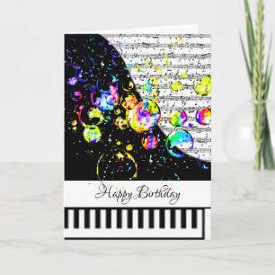 Carte de piano personnalisable