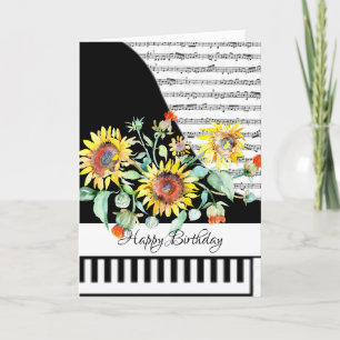 Carte de piano personnalisable