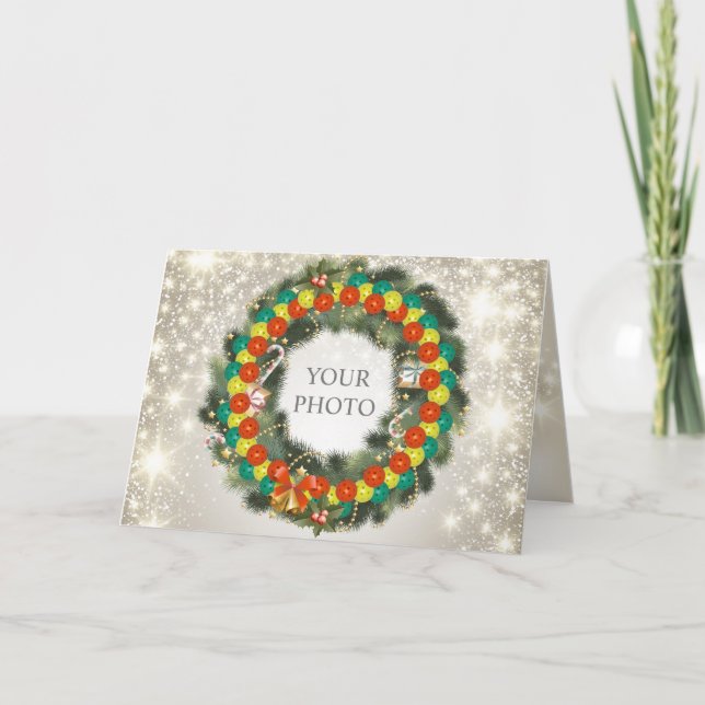 Carte de Pickleball 1A de Joyeux Noël (Devant)