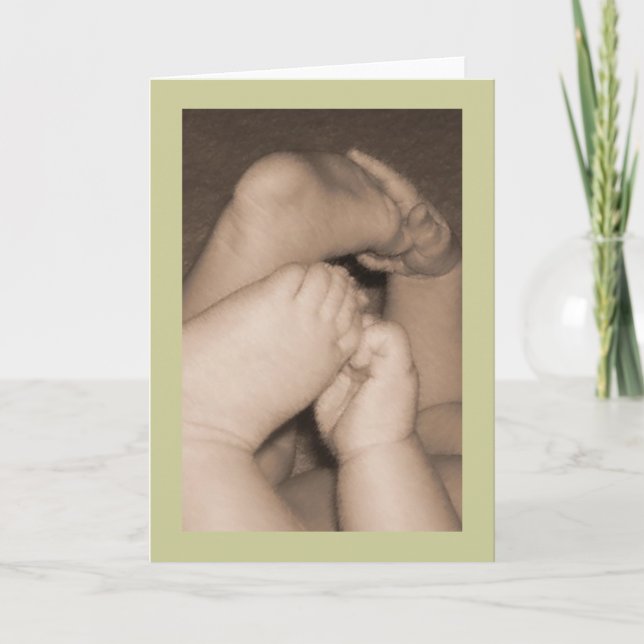 Carte de pieds de bébé (Devant)