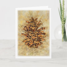 Carte de Pinecone de vacances