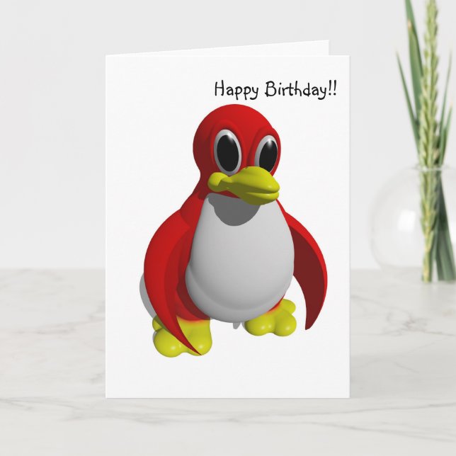 Carte de pingouin (Devant)