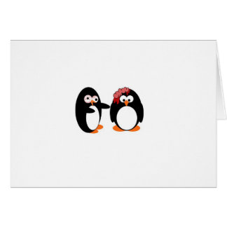 Carte de pingouins de zombi