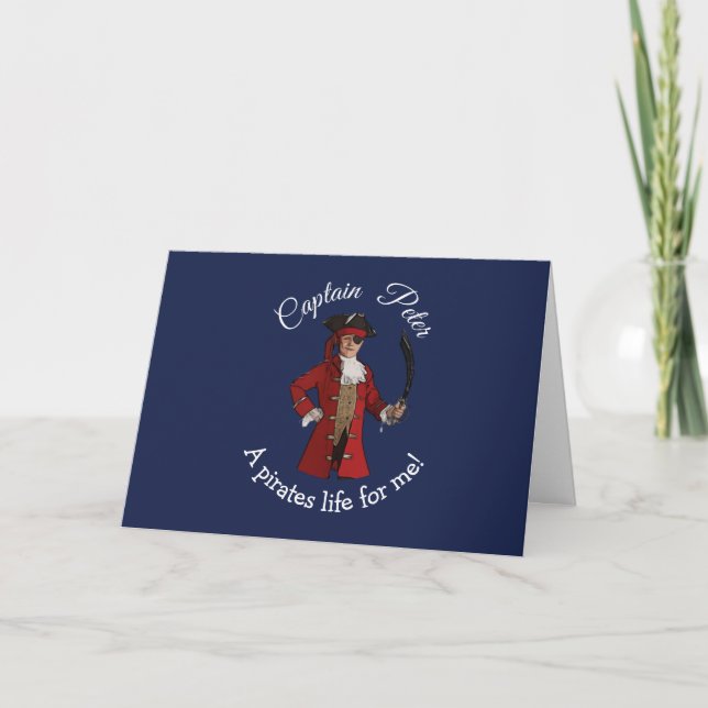 Carte de pirate de garçon (Devant)