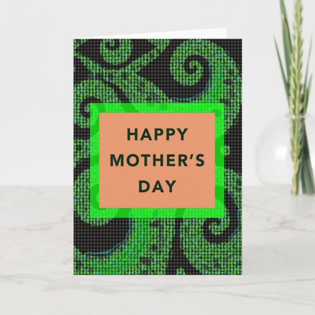Carte de pixels pour la fête des mères douce (Devant)