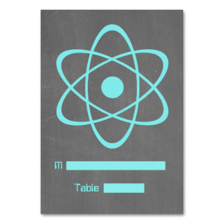 Carte de place Aqua Atomic Chalkboard