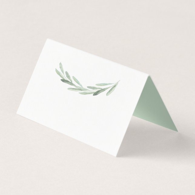 Carte de place de la table de couronnes d'olive ve (Back)