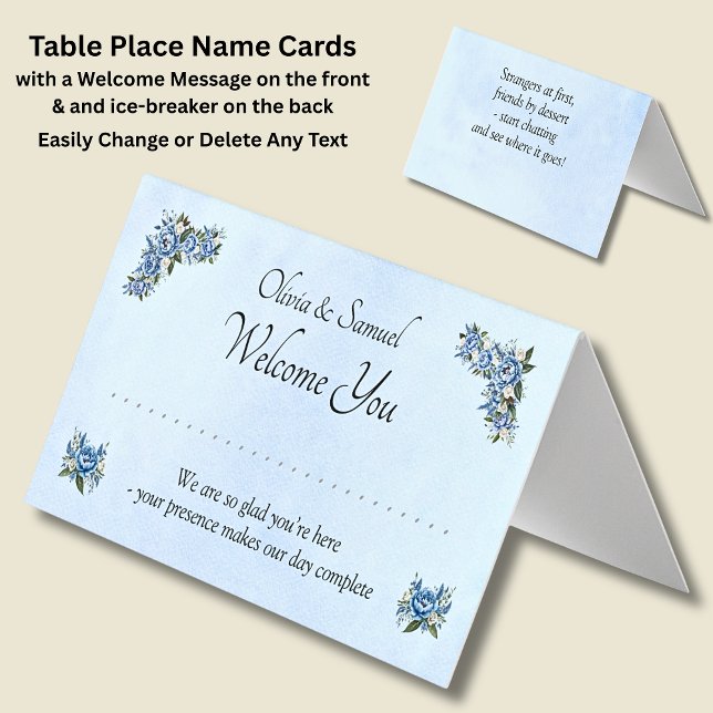 Carte de place de table - avec messages (Créateur téléchargé)