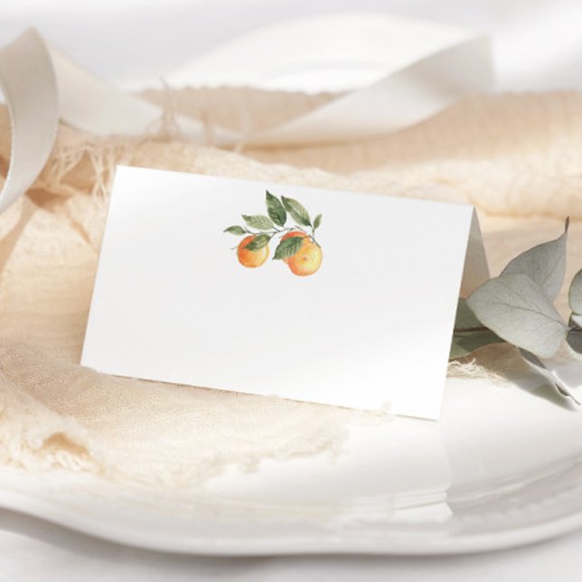 Carte de place mariage Citrus cutie (Créateur téléchargé)