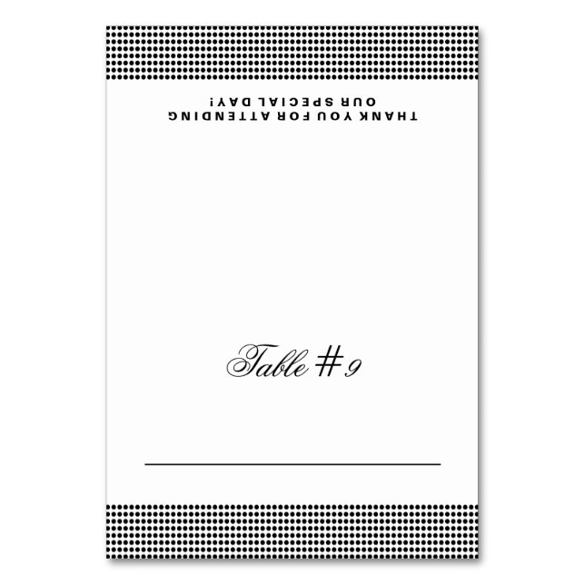 Carte de place pliée du Mariage brillant (Par défaut)