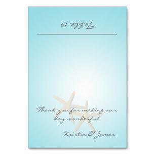 Carte de place Starfish Ocean Dreams