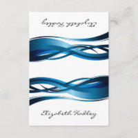 Carte de placement abstrait moderne Blue Waves