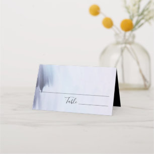 Carte De Placement Abstrait  moderne Mariage d'aquarelle noire