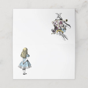 Carte De Placement Alice au pays des merveilles et monsieur Lapin vin