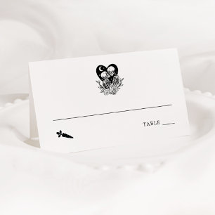 Carte De Placement Amateurs jusqu'à la mort Skeletons Place Card Vegg