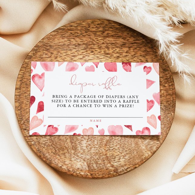 Carte De Placement AMORE Coeur mignon Petite couche amoureuse Raffle (Créateur téléchargé)