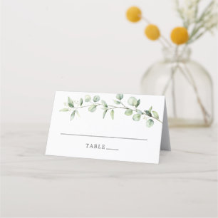 Carte De Placement Ampersand Mariage simple Eucalyptus