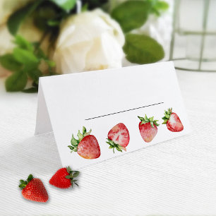 Carte De Placement Anniversaire des fraises