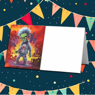 Carte De Placement Apocalypse Anniversaire Zombie Boy