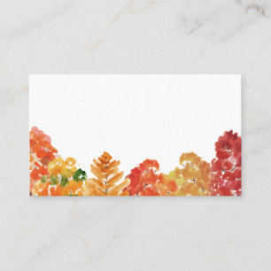 Carte De Placement Aquarelle Automne Bois Mariage de automne