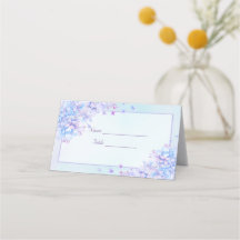 Aquarelle bleu violet Mariage Lilac