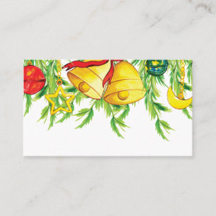 Carte De Placement Aquarelle de Noël Vacances