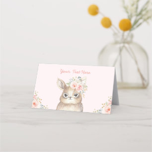 Carte De Placement Aquarelle d'or doux de Bunny