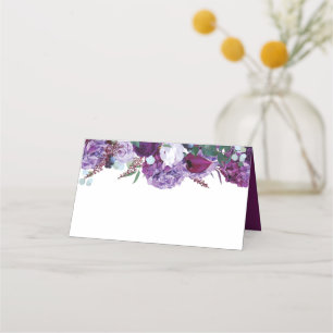 Carte De Placement Aquarelle Floral Mariage élégant