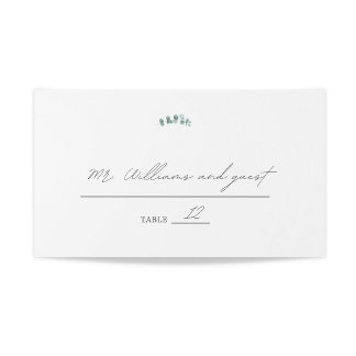 Carte De Placement Aquarelle Mariage Adélaïde Eucalyptus