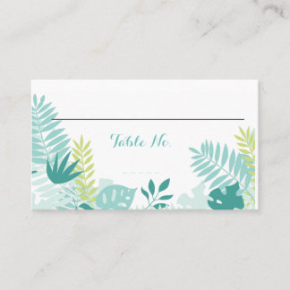 Carte De Placement Aquarelle Mariage tropical No de tableau