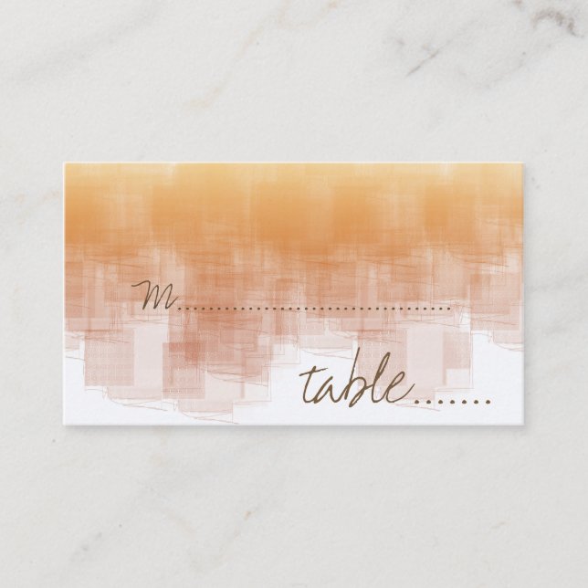 Carte De Placement Aquarelle Sunrise WSRB (Devant)