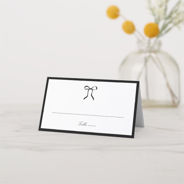 Carte De Placement Arc Simple Mariage Classique (Devant)