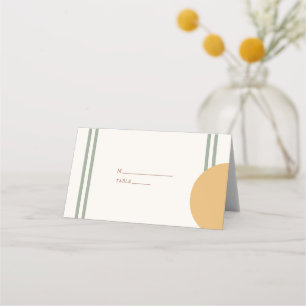 Carte De Placement Arches Jaunes en Terre Cuite Bohème Colorées pour