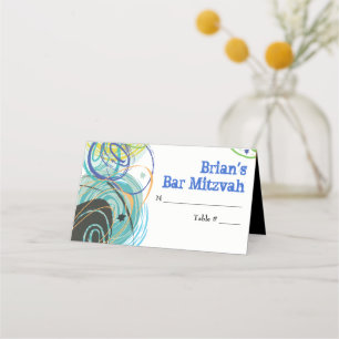Carte De Placement ARTSY FARTSY Bat mitzvah Siège Escort