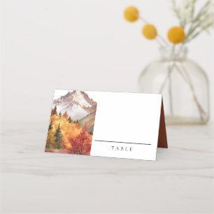Carte De Placement Automne Automne Mariage élégant