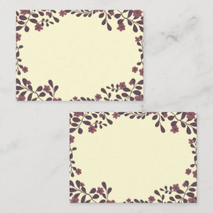 Carte De Placement Automne Cadre Floral Sweet Boho Fleurs Personnalis