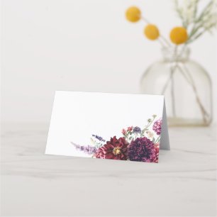 Carte De Placement Automne Fleur Dahlia Bunch Automne