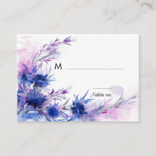 Carte De Placement Avec du texte doux à l'arrière 💙 Cornflower Rever