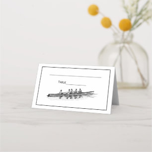 Carte De Placement Aviron Rameurs Équipe d'Aviron Sports Aquatiques