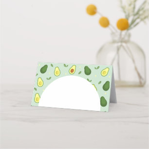 Carte De Placement Avocado Saint-Guacamole Baby shower vert Anniversa