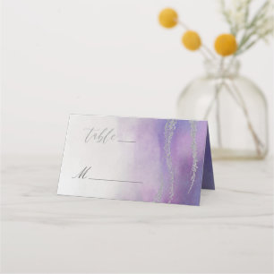 Carte De Placement Awash Elegant Aquarelle dans le numéro de table Or